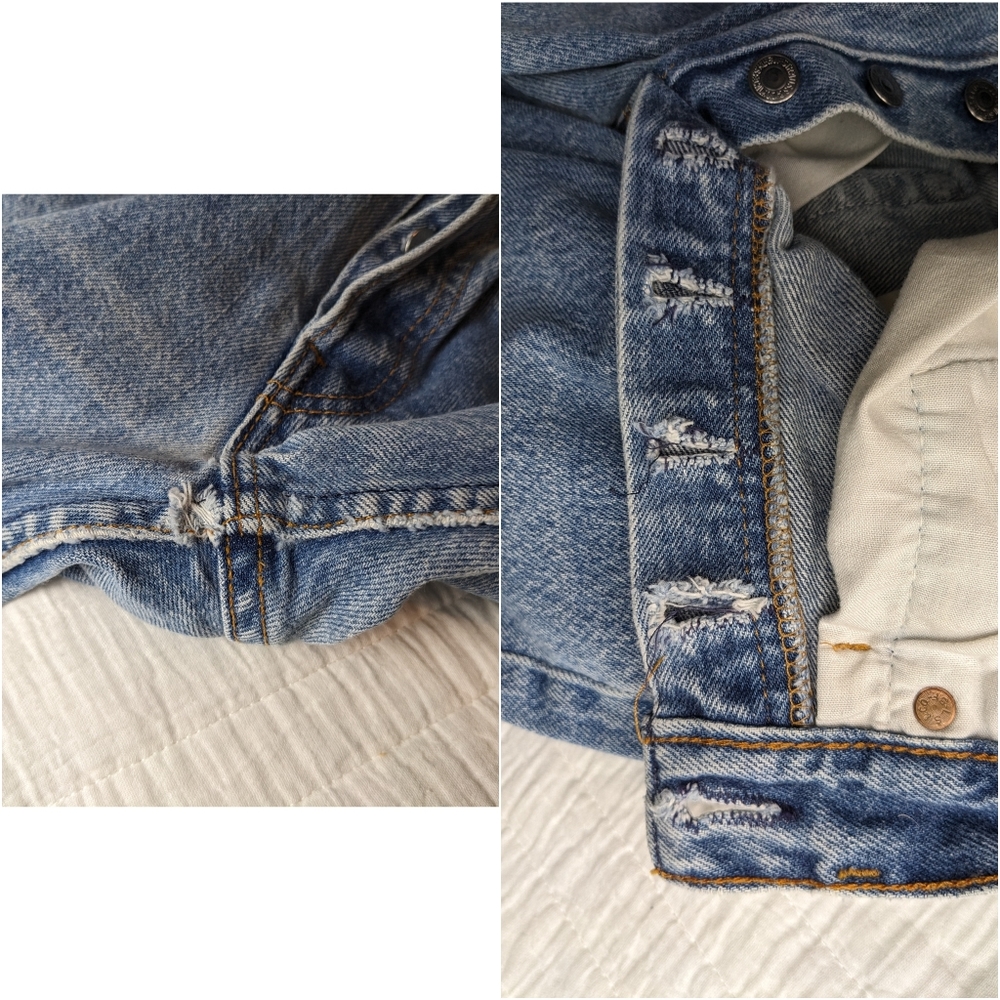 Levi's 501 Vintage Straight Leg Jeans 90s - Picture 11 of 16